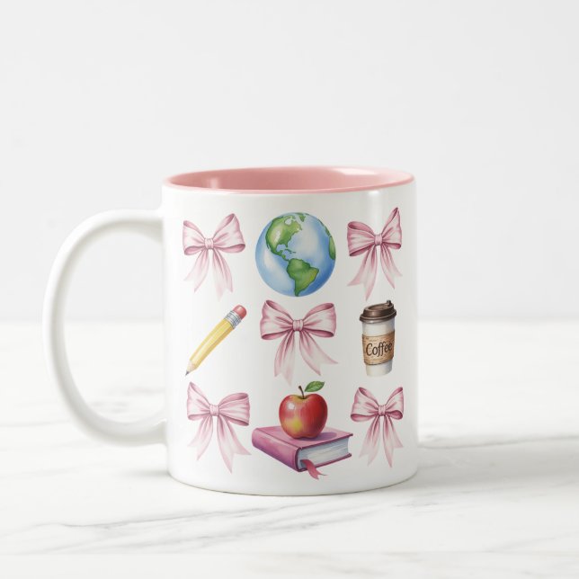 Caneca De Café Em Dois Tons Presentes de Agradecimento de Café para Professore (Esquerda)