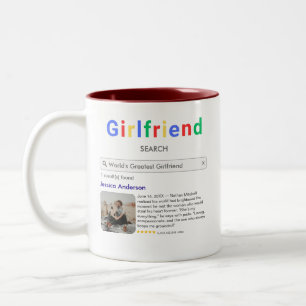 Caneca De Café Em Dois Tons Presentes De Aniversário Personalizados Para Ela