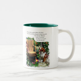 Caneca De Café Em Dois Tons Presentes de Arte Brittany Spaniel Americanos