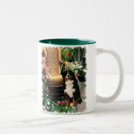 Caneca De Café Em Dois Tons Presentes de Arte de Cachorro de Montanha Bernese