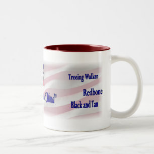 Caneca De Café Em Dois Tons Presentes de Conhound EUA