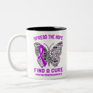 Caneca De Café Em Dois Tons Presentes de fita para conscientização da malfor