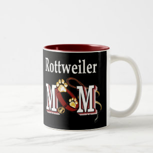 Caneca De Café Em Dois Tons Presentes de MOM do Rottweiler