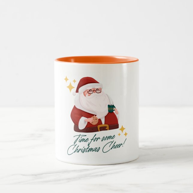 Caneca De Café Em Dois Tons Presentes de Natal (Centro)