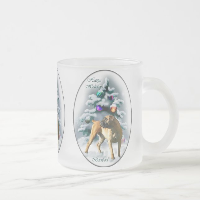 Caneca De Café Em Dois Tons Presentes de Natal Boerboel (Direita)