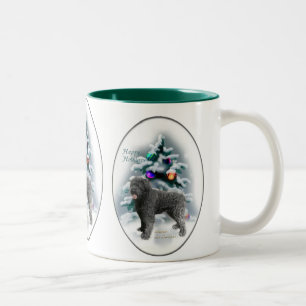 Caneca De Café Em Dois Tons Presentes de Natal Bouvier des Flandres