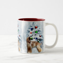 Caneca De Café Em Dois Tons Presentes de Natal de Caça Afegã