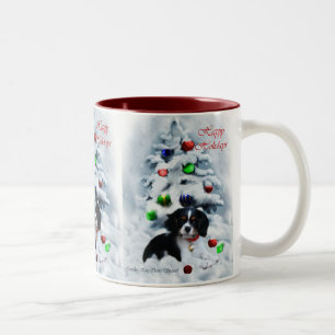 Caneca De Café Em Dois Tons Presentes de Natal do Cavalier King Charles Spanie