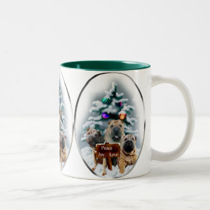 Caneca De Café Em Dois Tons Presentes de Natal do Shar-Pei Chinês