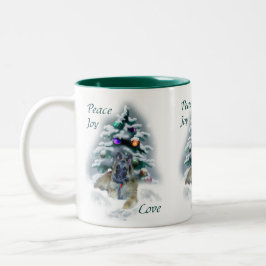 Caneca De Café Em Dois Tons Presentes de Natal em Tervuren na Bélgica