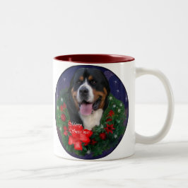 Caneca De Café Em Dois Tons Presentes de Natal para Cachorro na Grande Suíça