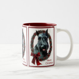 Caneca De Café Em Dois Tons Presentes de Natal para Giant Schnauzer