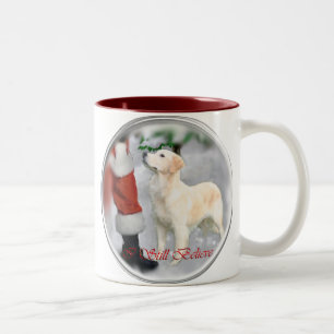 Caneca De Café Em Dois Tons Presentes de Natal para ouro Retriever