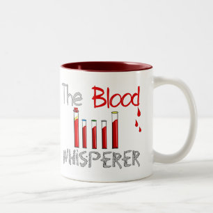 Caneca De Café Em Dois Tons Presentes de Phlebotomist "o Whisperer do sangue "