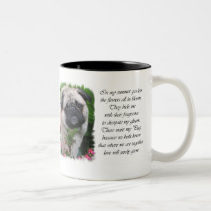 Caneca De Café Em Dois Tons Presentes de Pug Lovers