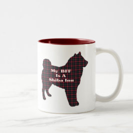 Caneca De Café Em Dois Tons Presentes de Shiba Inu BFF