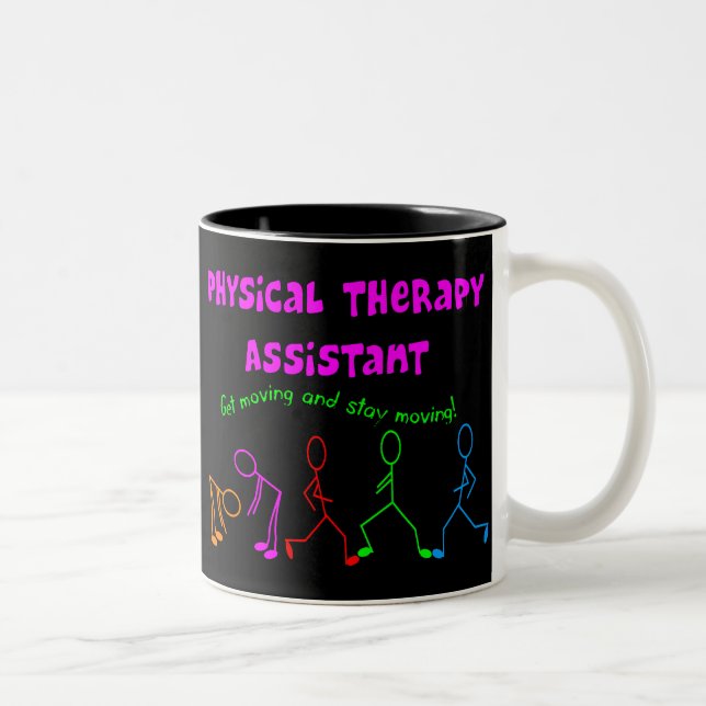 Caneca De Café Em Dois Tons Presentes do assistente da fisioterapia (Direita)
