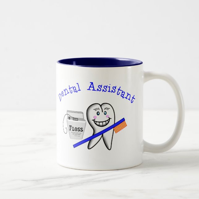 Caneca De Café Em Dois Tons Presentes do assistente dental (Direita)