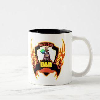 Caneca De Café Em Dois Tons Presentes do dia dos pais do pai dos mundos os