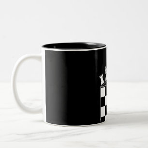 Caneca De Café Em Dois Tons Presentes do jogador de xadrez para croatas - Band