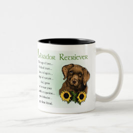 Caneca De Café Em Dois Tons Presentes do Labrador Retriever
