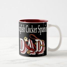 Caneca De Café Em Dois Tons Presentes do PAI Inglês Cocker Spaniel