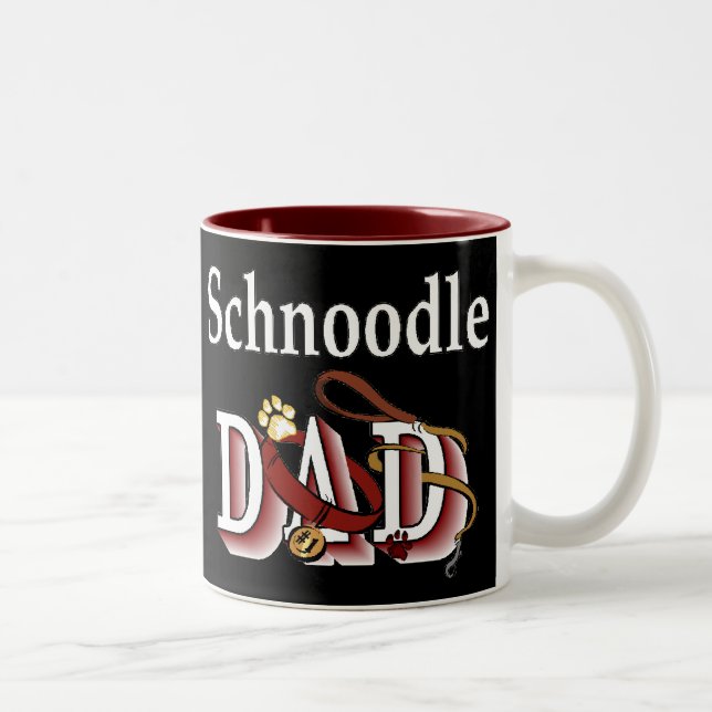 Caneca De Café Em Dois Tons Presentes do Pai Schnoodle (Direita)