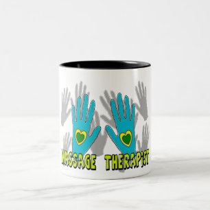 Caneca De Café Em Dois Tons Presentes do terapeuta da massagem