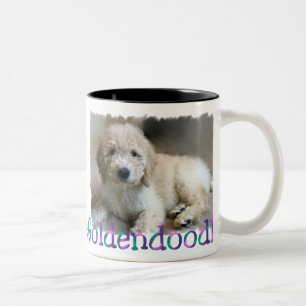 Caneca De Café Em Dois Tons Presentes dos amantes de Goldendoodle