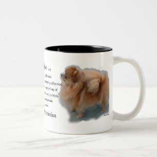 Caneca De Café Em Dois Tons Presentes dos amantes de Pomeranian