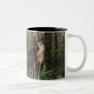 Caneca De Café Em Dois Tons Presentes dos animais da floresta