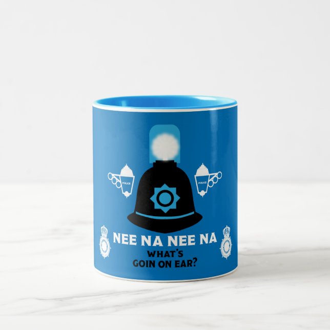 Caneca De Café Em Dois Tons Presentes E Acessórios Da Polícia Britânica (Centro)