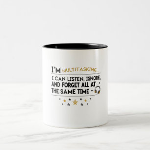 Caneca De Café Em Dois Tons Presentes Engraçados Para o Chefe Estou Multitaref