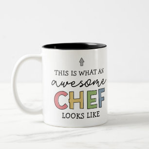 Caneca De Café Em Dois Tons Presentes incríveis de chef   Melhor Chef Engraçad
