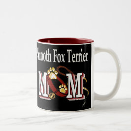 Caneca De Café Em Dois Tons Presentes MOM Suaves de Raposa Terrier