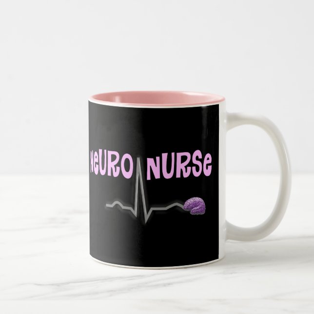 Caneca De Café Em Dois Tons Presentes Neuro da enfermeira (Direita)