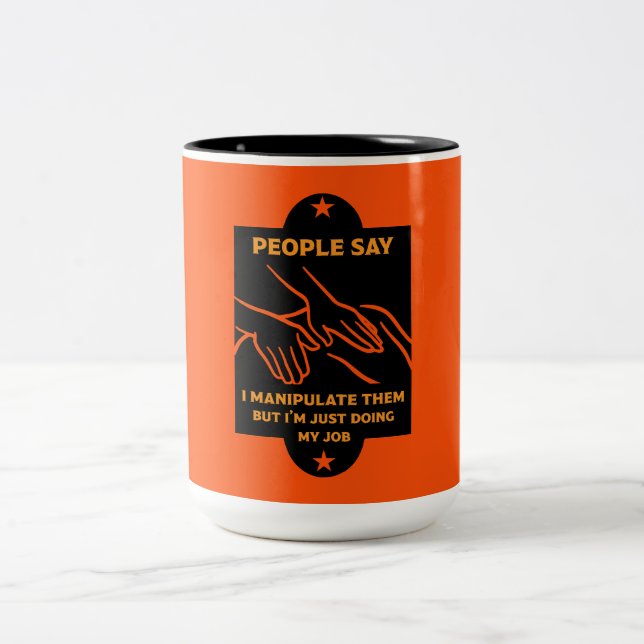 Caneca De Café Em Dois Tons Presentes Osteopatas Engraçados (Centro)