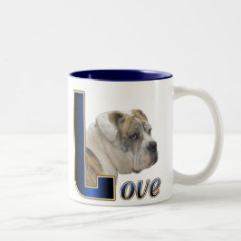 Caneca De Café Em Dois Tons Presentes para Bulldog Inglês