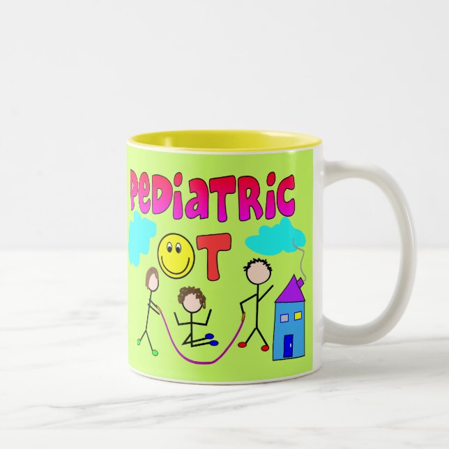 Caneca De Café Em Dois Tons Presentes pediatras do terapeuta ocupacional (Direita)