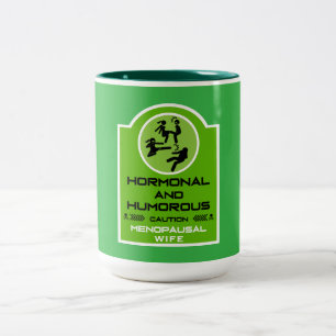 Caneca De Café Em Dois Tons Presentes personalizáveis para mulheres na menopau