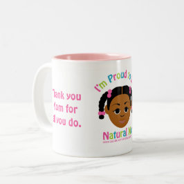 Caneca De Café Em Dois Tons Presentes #Proud2BNaturalMe para #Mãe