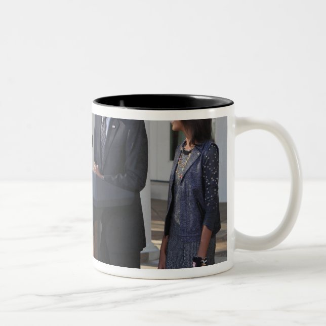 Caneca De Café Em Dois Tons Presidente Barack Obama perdoa o (Direita)
