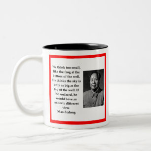 Caneca De Café Em Dois Tons Presidente Mao