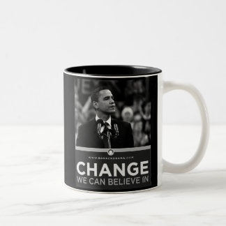 Caneca De Café Em Dois Tons Presidente Obama Inauguração Lembrança