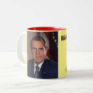 Caneca De Café Em Dois Tons Presidente Richard Nixon Mug