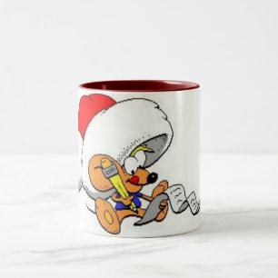 Caneca De Café Em Dois Tons Prezado mouse de Papais noeis