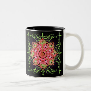 Caneca De Café Em Dois Tons Primavera