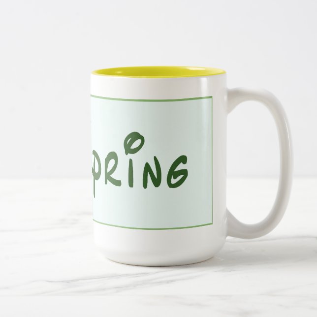 Caneca De Café Em Dois Tons Primavera (Direita)