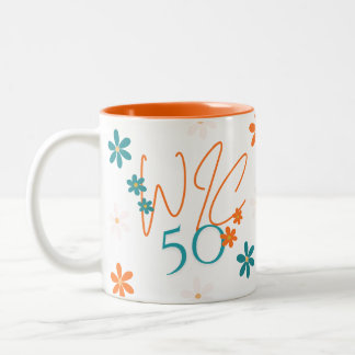 Caneca De Café Em Dois Tons Primavera Collection Orange Rim Mug