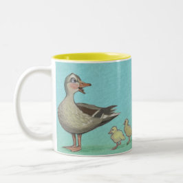 Caneca De Café Em Dois Tons Primavera Ducking Mug